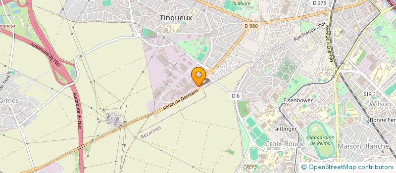 localisation de l'entreprise SOCIETE NOUVELLE OZENFANT à TINQUEUX