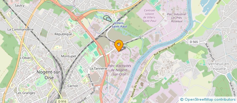 localisation de l'entreprise SOCIETE NOUVELLE PARIS MATERIEL à NOGENT-SUR-OISE