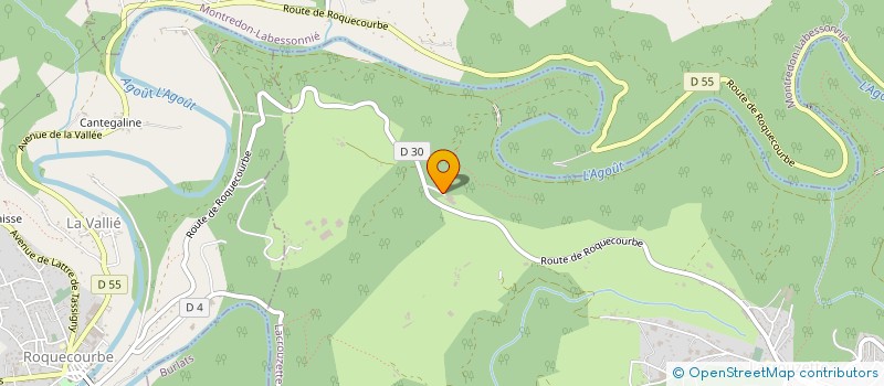 localisation de l'entreprise SOCIETE NOUVELLE PASSE SARL  LACROUZETTE