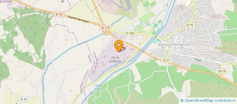 localisation de l'entreprise SOCIETE NOUVELLE PEINTURE INDUSTRIELLE  LANCON-PROVENCE