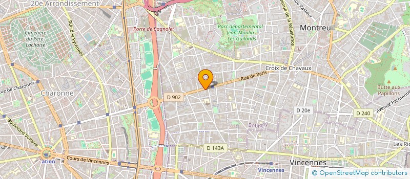 localisation de l'entreprise SOCIETE NOUVELLE PIERRE  MONTREUIL