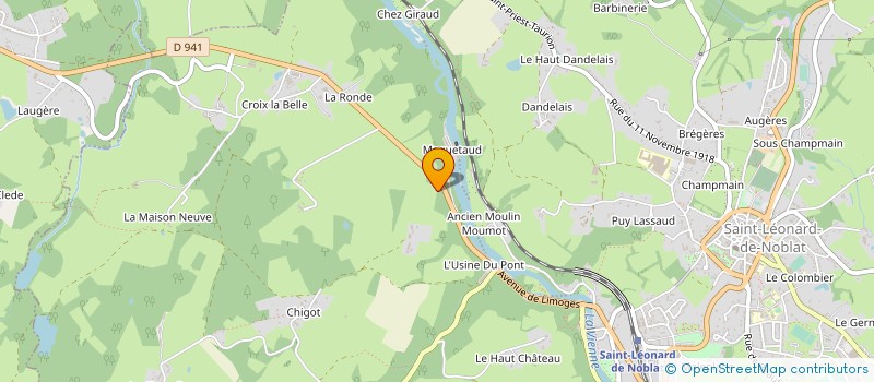 localisation de l'entreprise SOCIETE NOUVELLE PLASTIMAQUE  SAINT-LEONARD-DE-NOBLAT