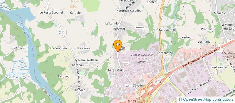 localisation de l'entreprise SOCIETE NOUVELLE PLASTIMETAL à CAUDAN