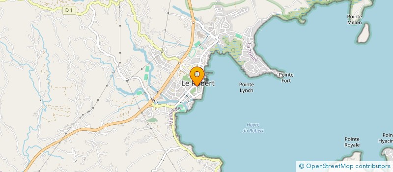 localisation de l'entreprise SOCIETE NOUVELLE POMPES FUNEBRES BERTIN SAINTE-CROIX à LE ROBERT