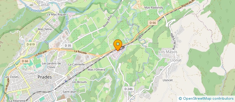 localisation de l'entreprise SOCIETE NOUVELLE PRESSING DU CANIGOU  PRADES