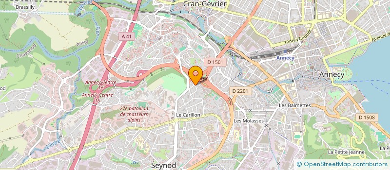 localisation de l'entreprise SOCIETE NOUVELLE PROGETEL à ANNECY