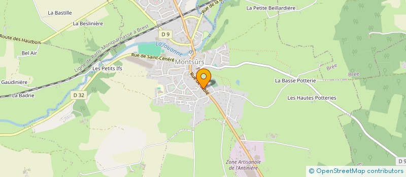 localisation de l'entreprise SOCIETE NOUVELLE PYROTECHNIC 53  MONTSURS