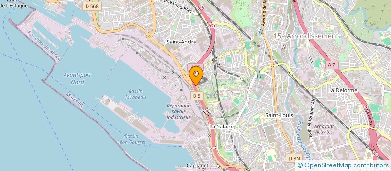 localisation de l'entreprise SOCIETE NOUVELLE R.B.S à MARSEILLE