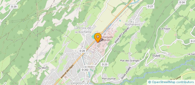 localisation de l'entreprise SOCIETE NOUVELLE R.E.B.  LA CROIX-DE-LA-ROCHETTE