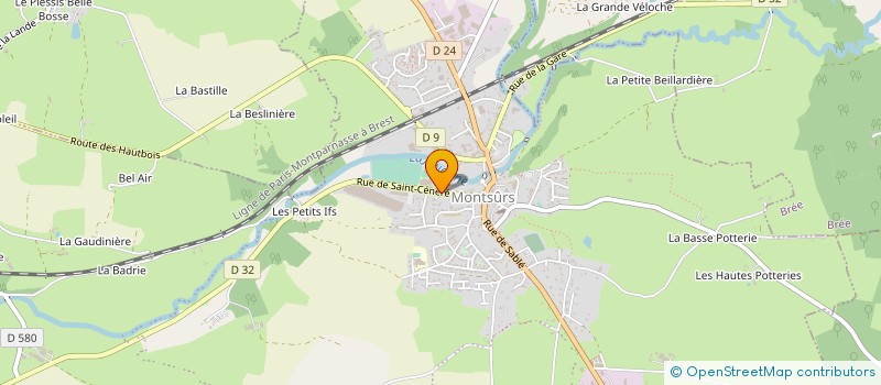 localisation de l'entreprise SOCIETE NOUVELLE ROSSIGNOL à MONTSURS
