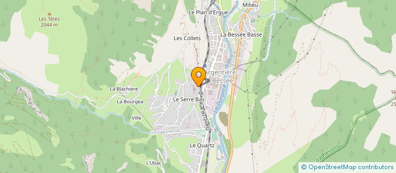localisation de l'entreprise SOCIETE NOUVELLE S.A. TREVISIOL à L'ARGENTIERE-LA-BESSEE
