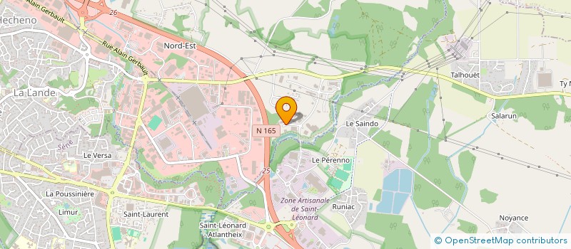 localisation de l'entreprise SOCIETE NOUVELLE SERITECH à VANNES