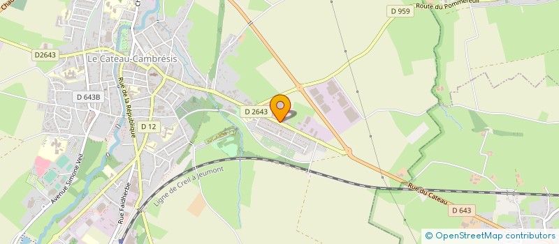 localisation de l'entreprise SOCIETE NOUVELLE SETEX à LE CATEAU-CAMBRESIS