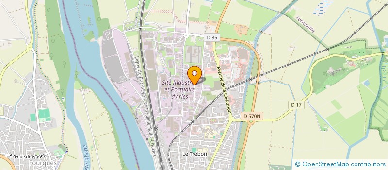 localisation de l'entreprise SOCIETE NOUVELLE SIAREP  ARLES