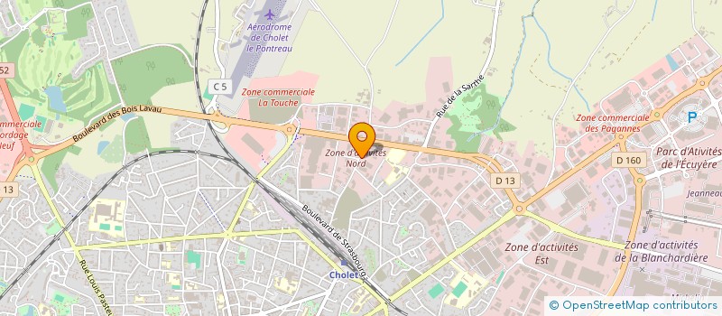 localisation de l'entreprise SOCIETE NOUVELLE SIROCO à CHOLET