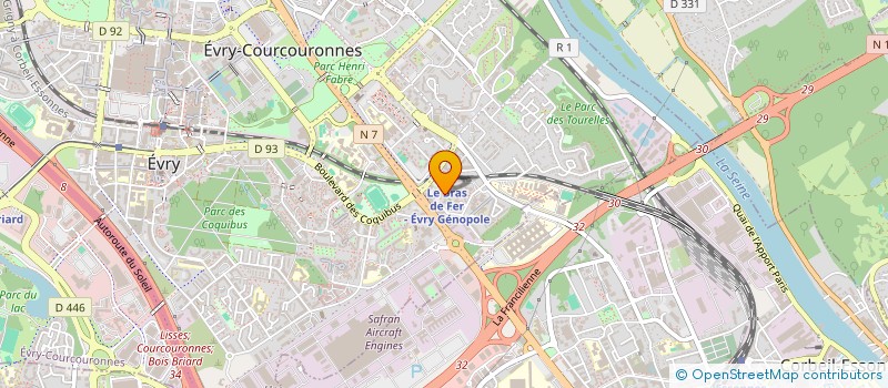 localisation de l'entreprise SOCIETE NOUVELLE SO QUA BAT à EVRY-COURCOURONNES