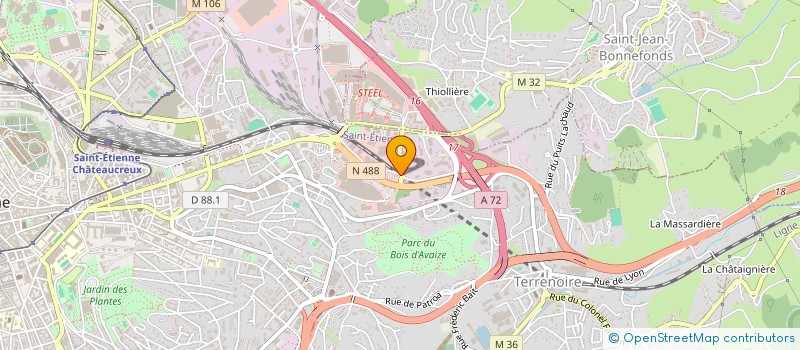 localisation de l'entreprise SOCIETE NOUVELLE SOCBA à SAINT-ETIENNE