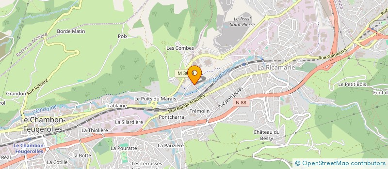 localisation de l'entreprise SOCIETE NOUVELLE SODEC à LA RICAMARIE
