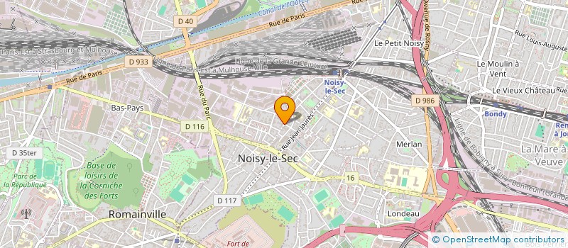 localisation de l'entreprise SOCIETE NOUVELLE SOFREC à NOISY-LE-SEC