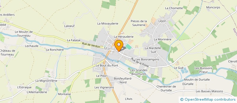 localisation de l'entreprise SOCIETE NOUVELLE SOMACO à MARTIZAY