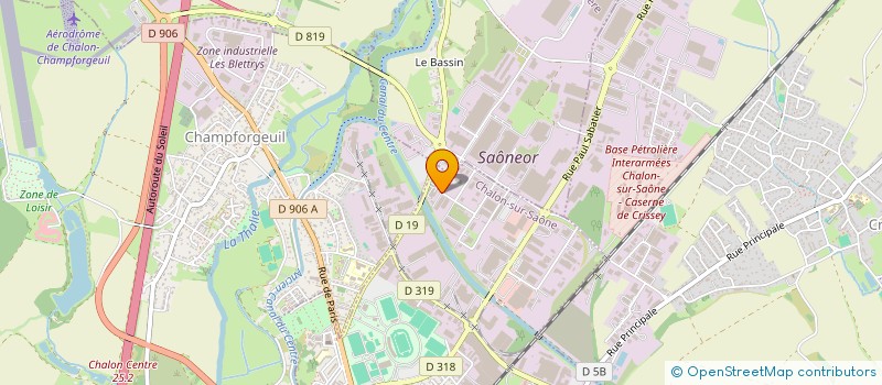 localisation de l'entreprise SOCIETE NOUVELLE STIM à CHALON-SUR-SAONE
