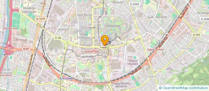 localisation de l'entreprise SOCIETE NOUVELLE SUD EST PLATRE à GRENOBLE