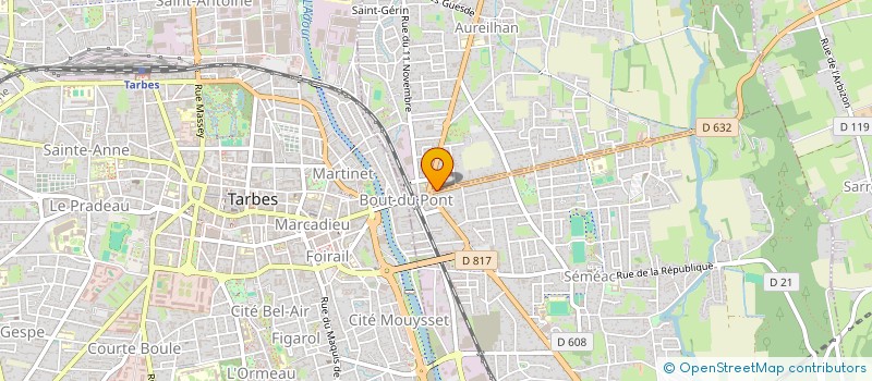 localisation de l'entreprise SOCIETE NOUVELLE TARBES BIGORRE SERVICES  AUREILHAN