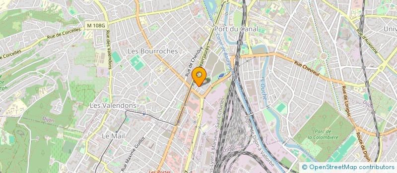 localisation de l'entreprise SOCIETE NOUVELLE TENNIS 21 à DIJON