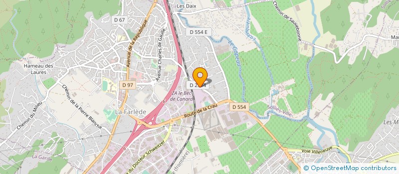 localisation de l'entreprise SOCIETE NOUVELLE TERRASSEMENT ET TP à LA FARLEDE