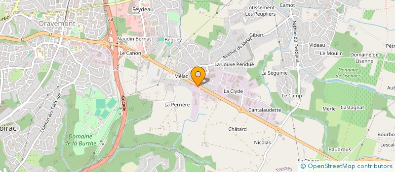 localisation de l'entreprise SOCIETE NOUVELLE TFA à TRESSES