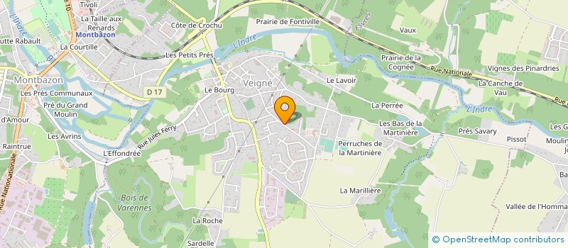localisation de l'entreprise SOCIETE NOUVELLE THIOLLET PHILIPPE à VEIGNE