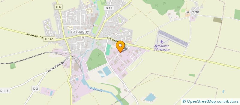 localisation de l'entreprise SOCIETE NOUVELLE TRANSPORTS FORTIN  ETREPAGNY