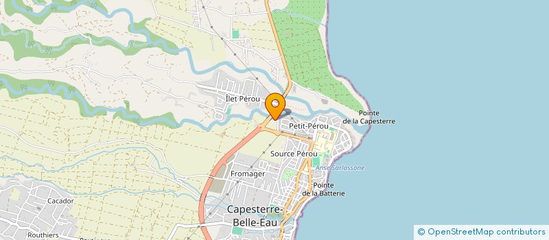 localisation de l'entreprise SOCIETE NOUVELLE TRAVAUX PUBLICS ENROBAG à CAPESTERRE-BELLE-EAU