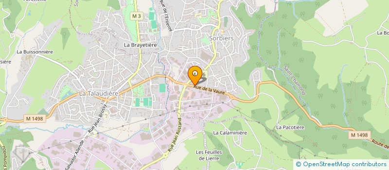 localisation de l'entreprise SOCIETE NOUVELLE TUBELUX à SORBIERS
