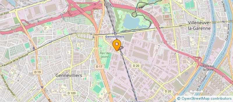 localisation de l'entreprise SOCIETE NOUVELLE UN JARDIN EN PLUS  GENNEVILLIERS