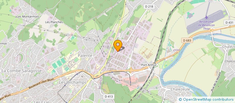 localisation de l'entreprise SOCIETE NOUVELLE UNION BISONTINE DE MONTEURS DE BOITES  THISE