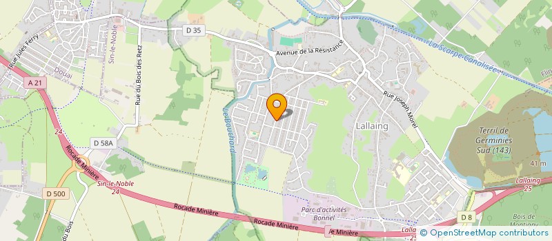 localisation de l'entreprise SOCIETE NOUVELLE VAN LABEKE à LALLAING