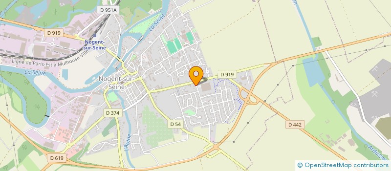 localisation de l'entreprise SOCIETE NOUVELLE VAUGELADE  NOGENT-SUR-SEINE