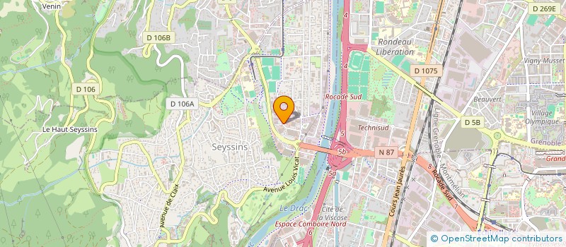 localisation de l'entreprise SOCIETE NOUVELLE VIANDE ET SOLA GRENOBLE à SEYSSINS