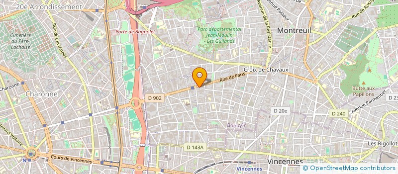 localisation de l'entreprise SOCIETE NOUVELLE VILLA FRANCOISE à MONTREUIL