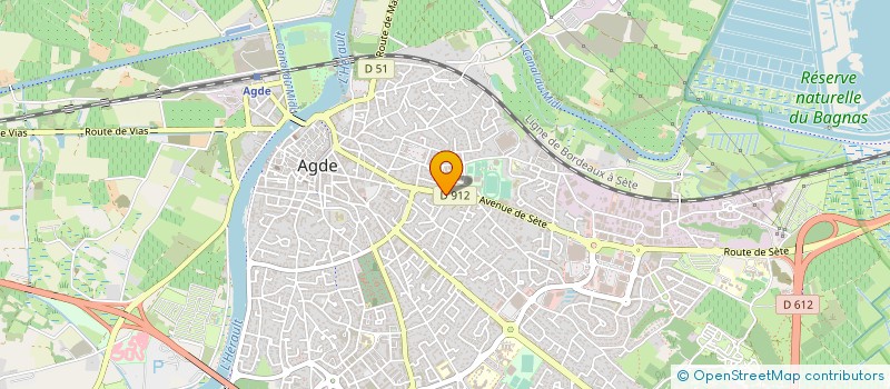localisation de l'entreprise SOCIETE NOUVELLE VISO  AGDE