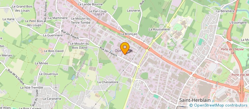 localisation de l'entreprise SOCIETE NOUVELLE VULCA OUEST - S.N.V.O.  SAINT-HERBLAIN