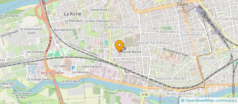 localisation de l'entreprise SOCIETE NUCOR à TOURS