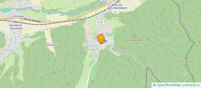 localisation de l'entreprise SOCIETE O.P.  SOULTZBACH-LES-BAINS