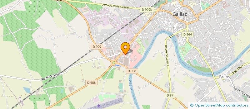 localisation de l'entreprise SOCIETE OBFD  GAILLAC