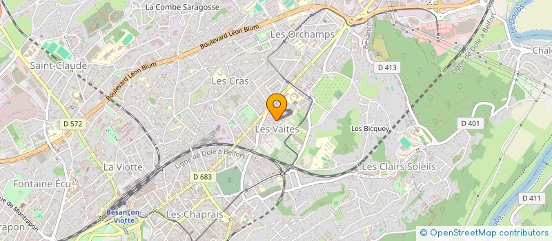 localisation de l'entreprise SOCIETE OBI à BESANCON