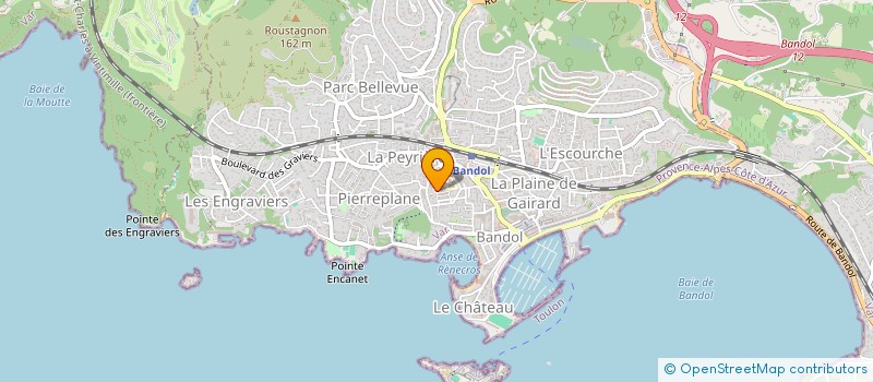 localisation de l'entreprise SOCIETE OGANE à BANDOL