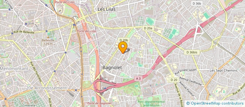 localisation de l'entreprise SOCIETE OJDM à BAGNOLET