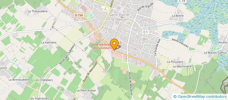 localisation de l'entreprise SOCIETE OLERONAISE DE LOCATION IMMOBILIERE  SAINT-PIERRE-D'OLERON