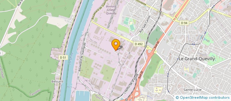 localisation de l'entreprise SOCIETE OLIVIER  LE GRAND-QUEVILLY